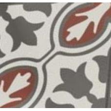 Adorne Leon Terracotta, White and Grey Wall & Floor Tile 200mm x 200mm